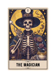 Tarot card: Yellow Moon - 1 The Magician