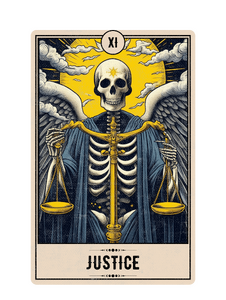 Tarot Card: Yellow Moon - 11 Justice