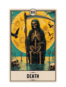 Tarot Card: Yellow Moon - 13 Death