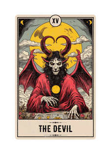 Tarot Card: Yellow Moon -15 The Devil