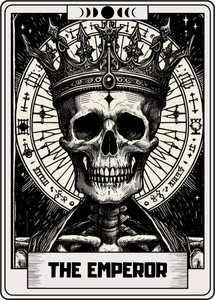 Tarot Card: B&W - 4 The Emperor