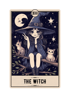 Tarot Card - The witch (little witch)