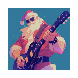 Santa, the Guitar Hero